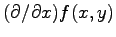 $ (\partial/\partial x)f(x, y)$